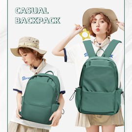 School Backpack for Women Men College High School Bag for Boys Girls Casual Daypack Laptop Backpack Waterproof Bookbag Olive Green