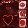 LOLStar Valentines Day Window Lights Decor with Timer, 3 Pack