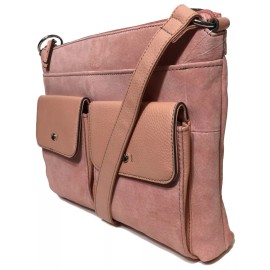 Tignanello NWT Tignanello Voyager Conv. Leather/Suede X-Body W/RFID, Coral/Coral