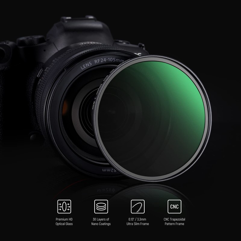NEEWER 82 mm Black Diffusion 1 Filter Black Diffusion Dreamy