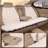 EDVKLNG Luxury Thickened Plush Car Seat Cushion Set,Soft Fluffy Protector