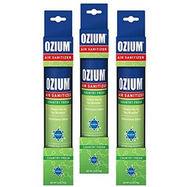 Ozium Air Sanitizer 3.5 oz Spray, Country Fresh (3)