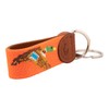 Huck Venture - Llavero de piel cosido a mano, Pato,