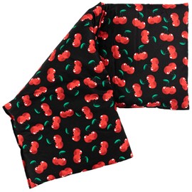 Cherry Stone Cushion 20 x 50 cm Large 3 Chamber – Cherry Black – Heat Cushion, Grain Cushion – Cherry Black