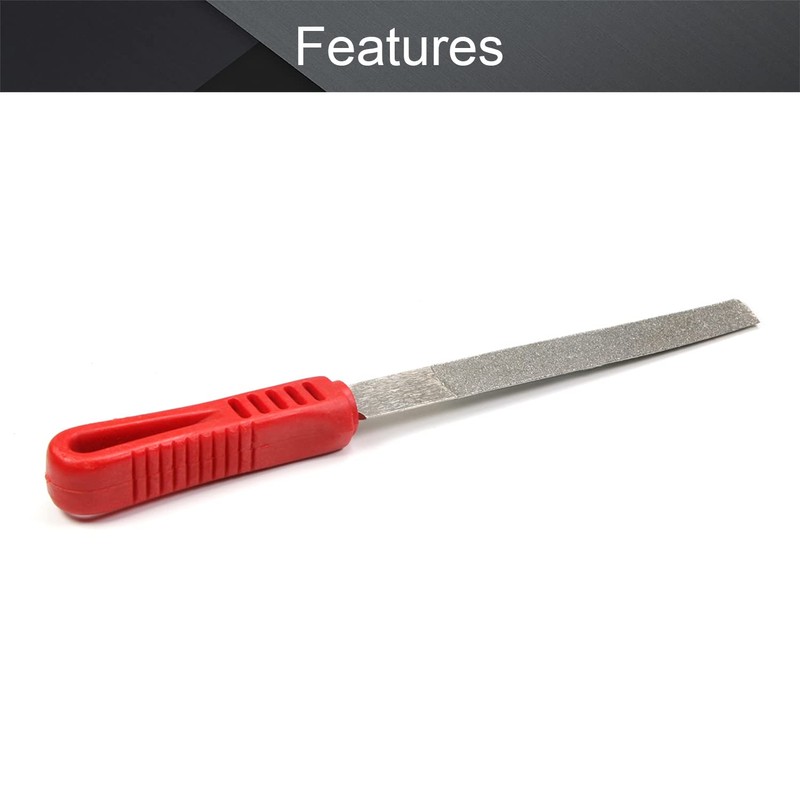 Utoolmart Diamond File 6 Inch Half Round File Diamond Coated