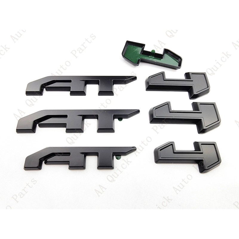 GMC 3PCS Matte Black Door Rear Tailgate AT4 AT 4
