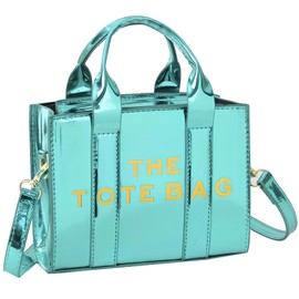 The Tote Bag para mujer,Bolso Crossbody Mujer,Bolso impermeable para mujer,Bolso de moda,Bolso de Hombro con Correa Ajustable,bolsa cruzada de PU para citas y uso diario (Verde)