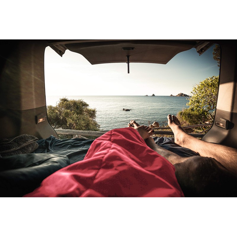 gipfelsport Microfibre Fleece Blanket with Sleeping Bag Function, Size 185