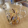 Murano NEW Murano Confetti Studio Art Glass Mug Hand Blown
