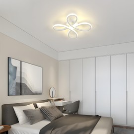 Comely LED Ceiling Light, 30 W 3500 LM Ceiling Lighting White Creative Flower Shape, 4500 K Natural Light Ceiling Lamp LED for Balcony, Hallway, Bedroom, Living Room, Kitchen, Dining Room