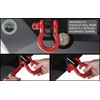 Overland Vehicle Systems Recovery Shackle 3/4" 4.75 Ton - Red