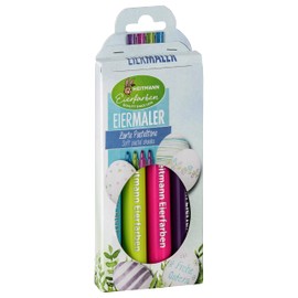 Heitmann Eierfarben - Egg Painter Pastel - 4 Colouring Pens in Pink, Green, Blue and Purple