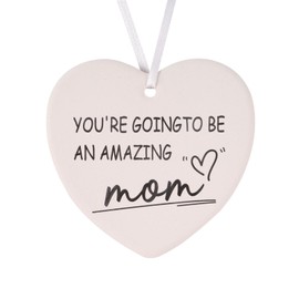Rislobx You’re Going to Be an Amazing Mom Ceramic Heart Keepsake, New Mom Gift for Women, Inspirational Pregnancy Gift for Expecting First Time Mom