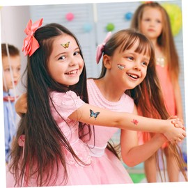 OHPHCALL 20 Sheets Butterflies Colorful Temporary Kids Girls Transfer Decals