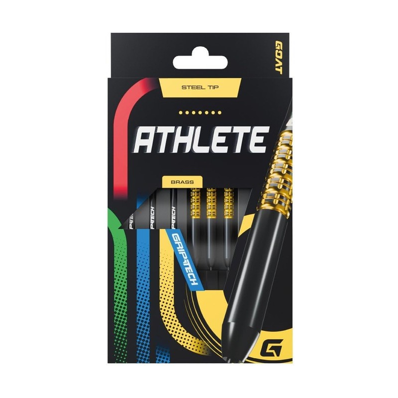 GOAT - Athlete Yellow Brass Steeldarts 12 Gram, Incl. 3