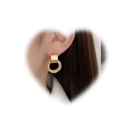 W WEILIRIAN Multi Circle Earrings Layered Circle Hoop Earrings Gold Circle Stud Earrings Geometric Circle Dangle Earrings Jewelry for Women and Girls