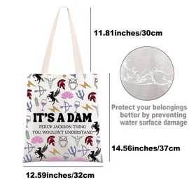 MYSOMY Percy Movie Inspired Makeup Bag Camp Half Blood Gift It's A Percy Thing You Wouldn't Understand Delphi Strawberry Service Zipper Pouch (It's a Dam tb)