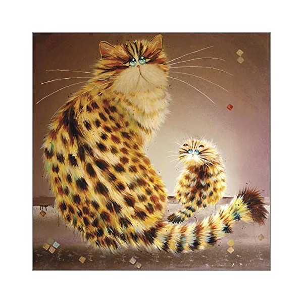 Zala & Mau Mau – One of Our Glorious, Glossy Cat ‘Blue Eyes’ Funny Greeting Card Range by Kim Haskins