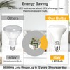 Vannise BR30 Recessed Light Bulbs Dimmable Warm White 2700K, 6PCS
