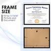 FIXSMITH 11x14 Diploma Frame, Black Picture Frame with Clear Plexiglass,