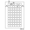 Hisago OP3015N Hisago Label Index Sticker A4 Rounded Corner 60