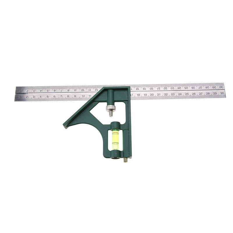 300mm Adjustable Stainless Steel Square Angle Ruler 45/90 Degree with