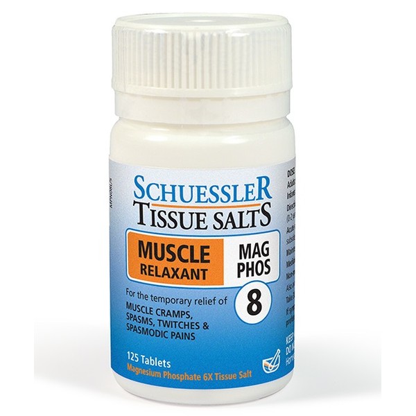 Schuessler Tissue Salts - Mag Phos Muscle Relaxant Tablets 125