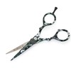 Sanguine Hair Scissors White Flower Hair Cutting Scissors Hairdressing Scissors