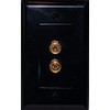Unique Products Online Black Speaker Wall Plate 2 Post for