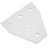203040 T Shape Joining Plate Aluminium Alloy 5‑Hole Joint Bracket