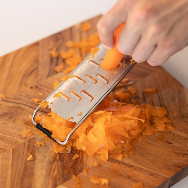 Steel-Function Set of 2 Stainless Steel Kitchen Graters with Ergonomic