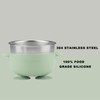 PandaEar 2 Pack Stainless Steel Baby Suction Bowls & 4