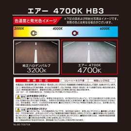 Carmate BD630H Car Halogen Headlight GIGA Air for High Beams HB3 4,700 K 1,100 lm White