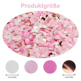 60 g Confetti Rose Gold Pink, Pink Confetti Wedding, Streamers Rose Gold, Table Decoration Wedding, Confetti Decoration, Rose Gold, Glitter Confetti Colourful Large, Confetti Decoration Birthday