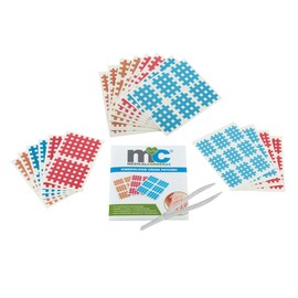 MEDICALCORNER24 Kinesiology Tape, 102 Cross Patches with tweezers, Plaster,/Plaster Acupuncture Plasters Pack Grid Tape,