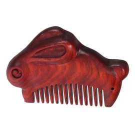 Baluue Small Wooden Pocket Comb for Women Fine Tooth Detangling Comb for Curly Straight -friendly Design for Purse Bag Gentle Hair and Scalp