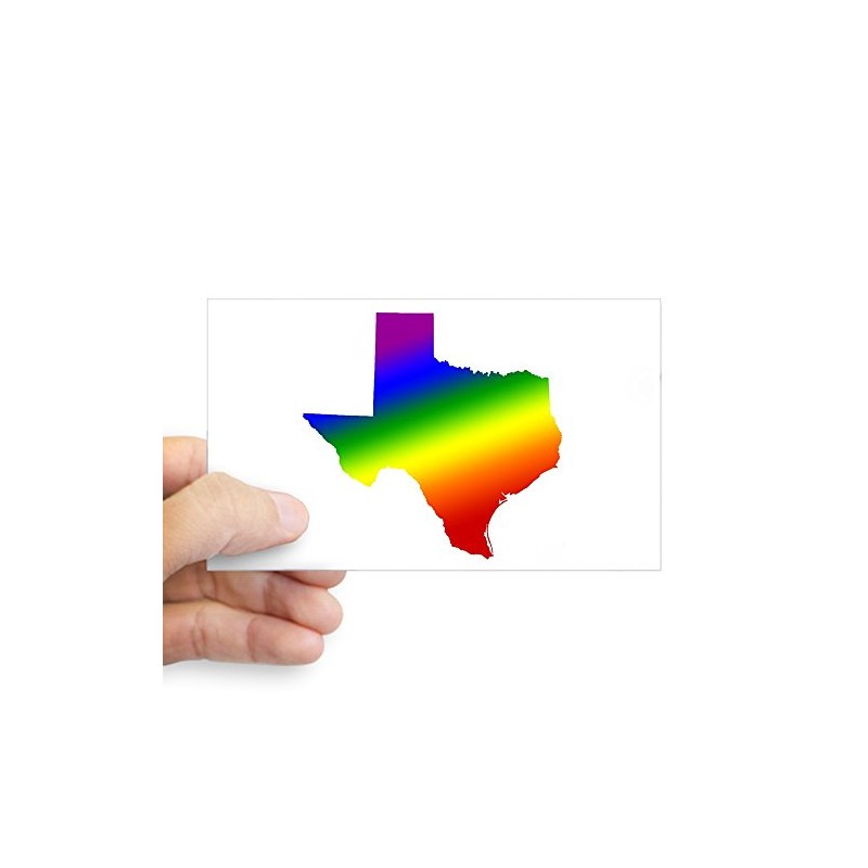 CafePress Texas Gay Pride Rectangle Sticker Rectangle Bumper Sticker Car