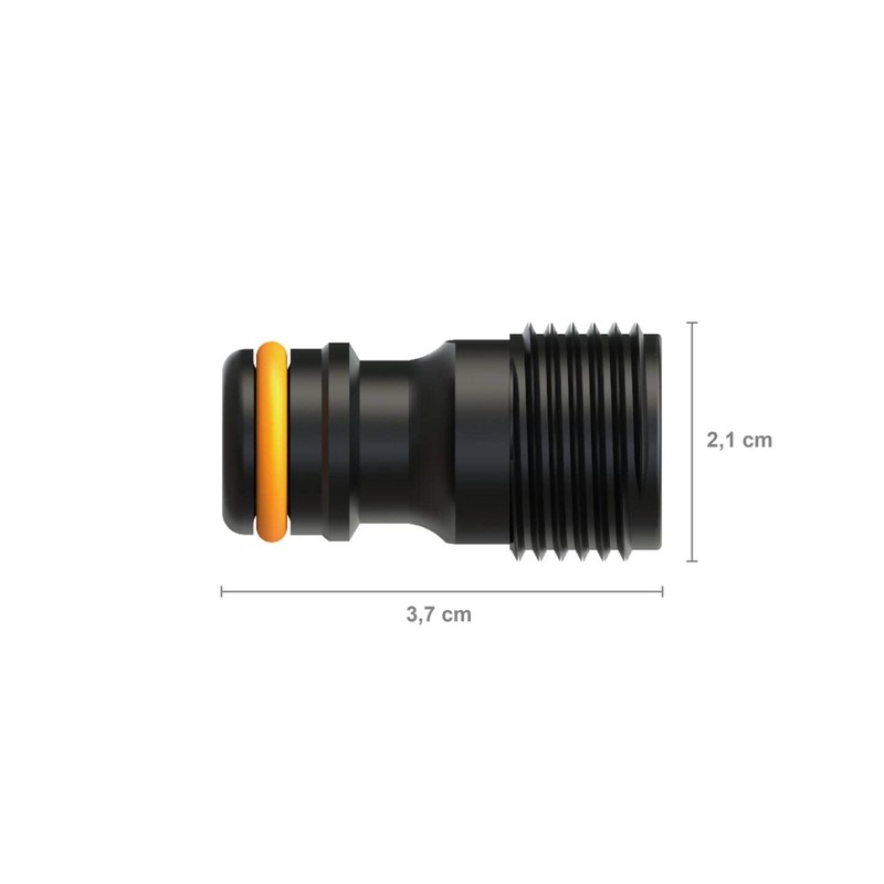 Fiskars 1027060 Tap Connector, for Taps, Male Thread, Diameter 21