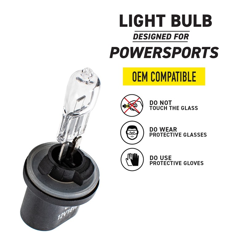 NICHE Headlight Light Bulb for BRP Ski-Doo Mini Z Snowmobile