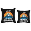 I Like Macy Maybe Three People Throw Pillow, 18x18, Multicolor