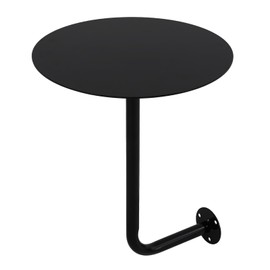 ILWorkTLs 13.77In Wall Mounted Coffee Table,Round Bar Tables,Snack Desk,Iron Drink Table for Dining Room, Cafe,Restaurant