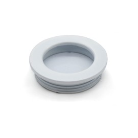 DOJA Barcelona Inlet Handle, White, Round, Diameter 40.5 x 10 mm, Pack of 6, Shell Handle, Hidden Recess Handle for Furniture, Sliding Door, Cabinet Doors, Drawers, Shoe Rack, Windows