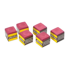 Formula Sports Pioneer Snooker Pool Billiards Cue Chalk, 6 Pieces Pack, Red