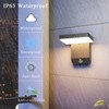 Coinmit Motion Sensor Outdoor Light,Black LED 24W Exterior Motion Porch