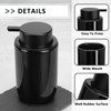 Soap Liquid Dispenser Ceramic with Easy-to-Press Pump Hand Liquid Dispenser