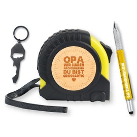 INNObeta Grandpa Birthday Gift from Grandson, 5 Metre Roll Tape Measure with Easy-to-Read Breakage Values, Ideal for Christmas