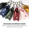 SHMZK Bat Shaped Keychain, PU Leather Bat Keys Ring Cover