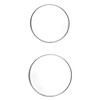 QWORK Glass Petri Dishes with Lid, Thicken, 120mm x 26mm,