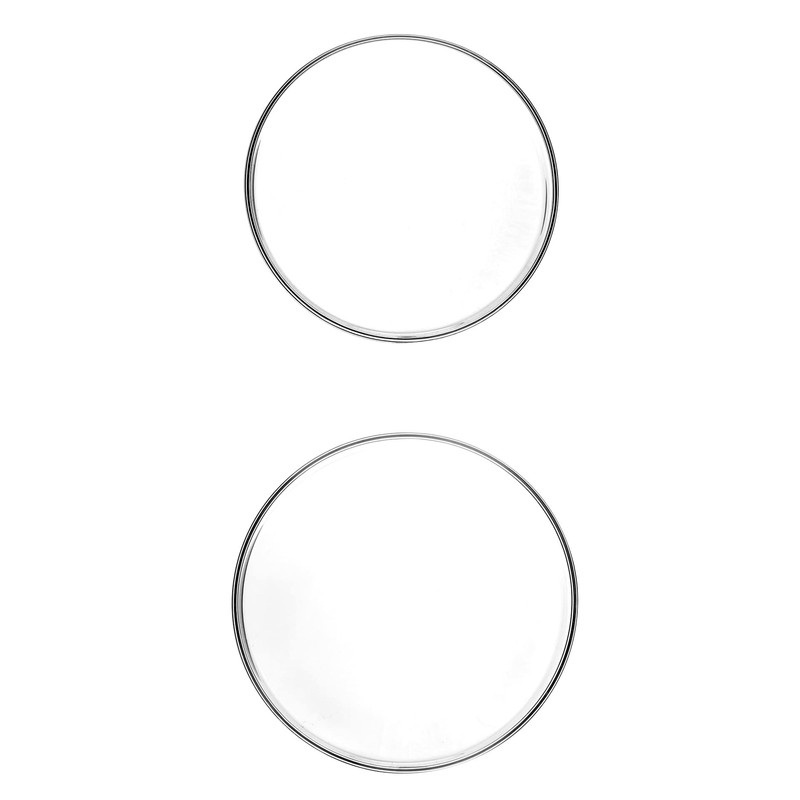 QWORK Glass Petri Dishes with Lid, Thicken, 120mm x 26mm,