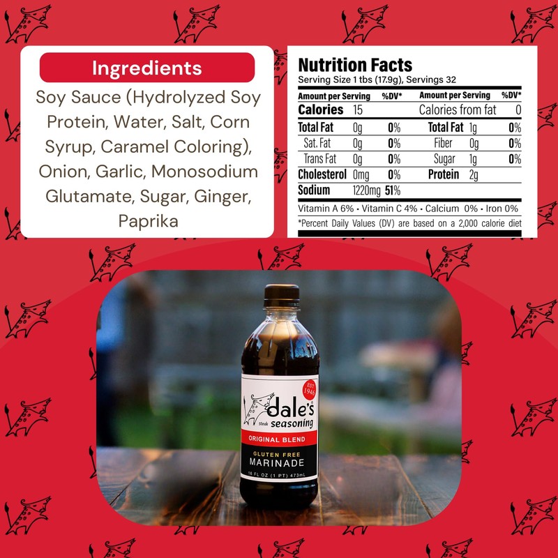 Original Steak Seasoning By Dale's, Gluten Free, No Cholesterol |